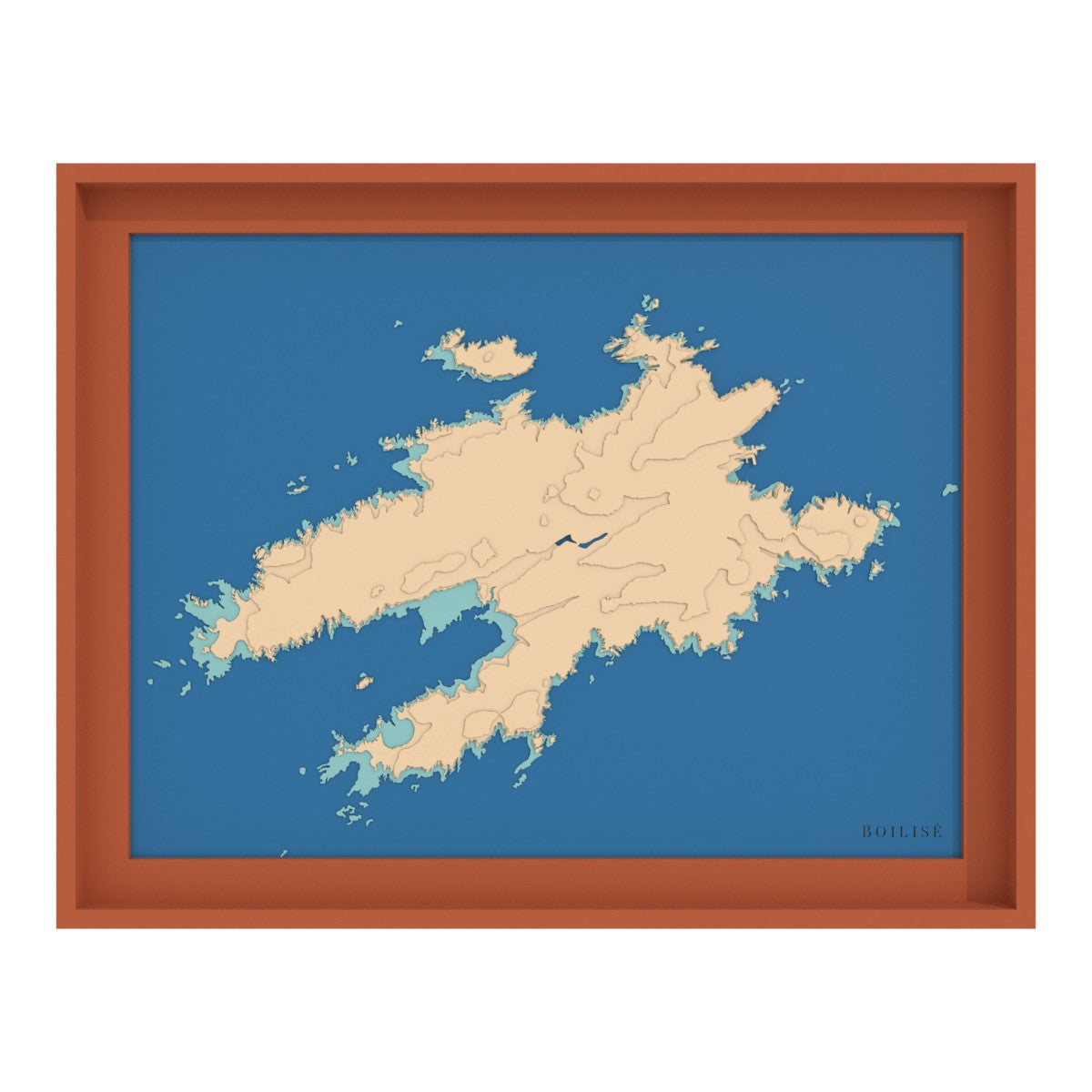 Carte de l'île d'Ouessant