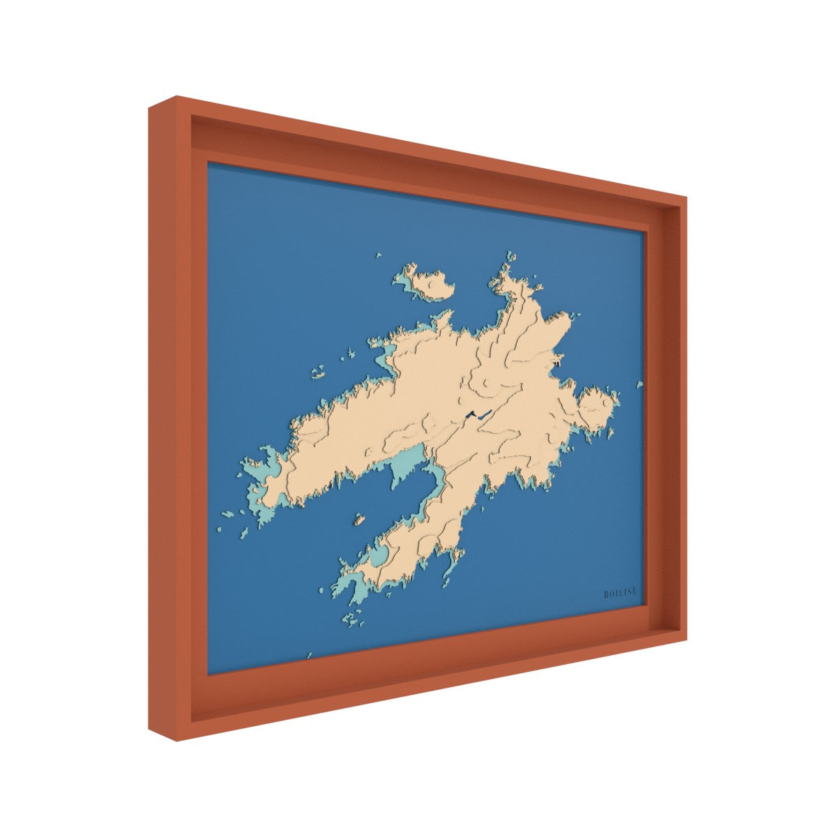 Carte de l'île d'Ouessant