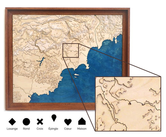 Modèles de poinçons géolocalisés