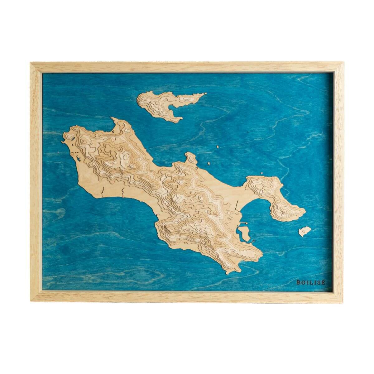 L'île de Praslin aux Seychelles dans un tableau pour une déco originale