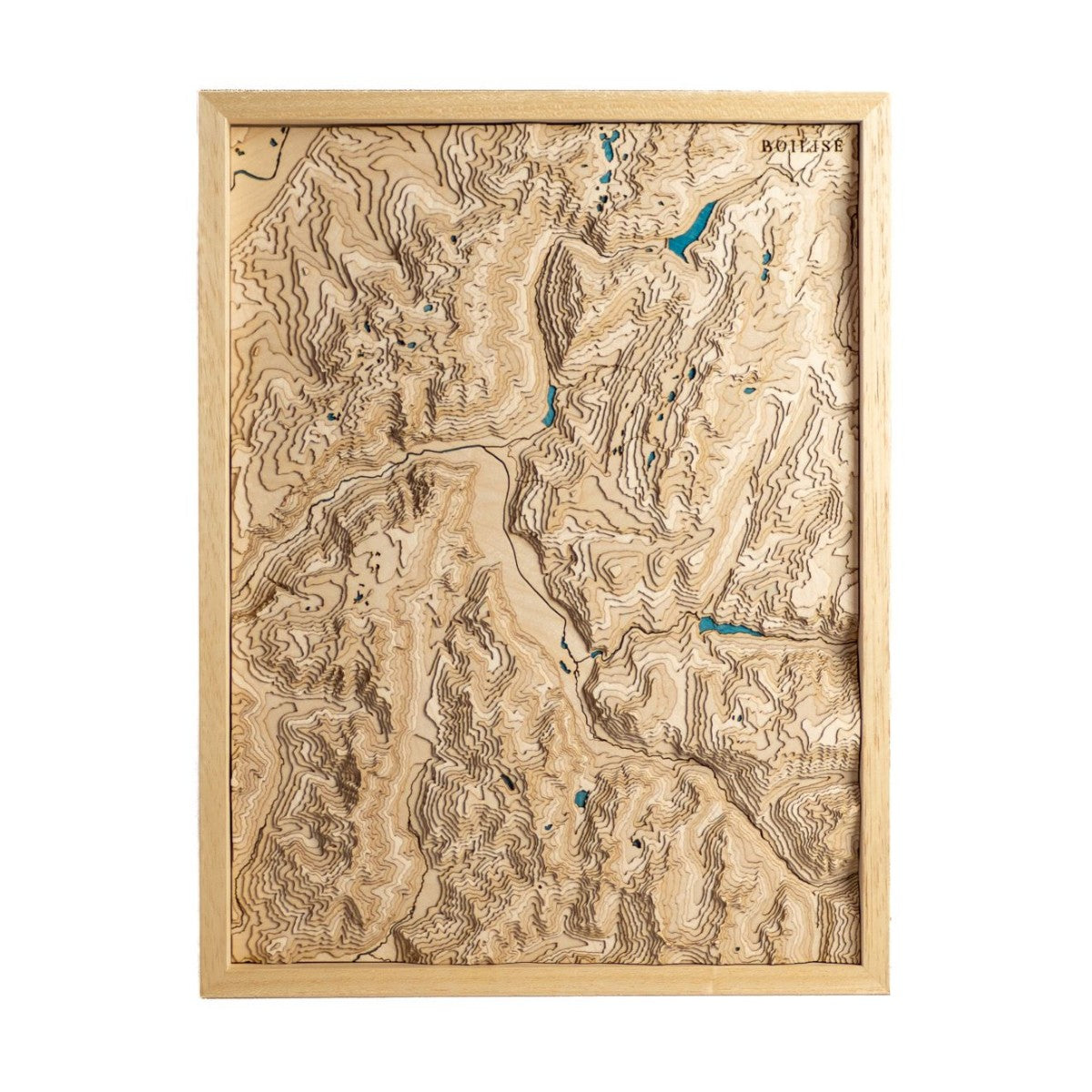 Carte originale de la vallée de la Romanche : en bois et en relief