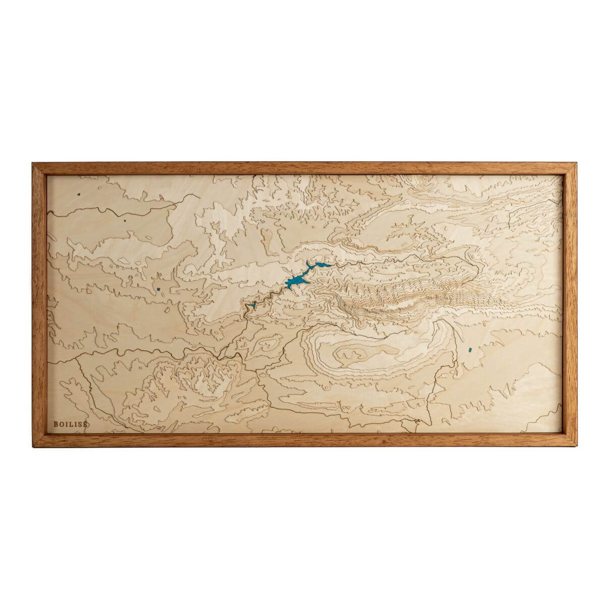 Carte topographique en bois et en relief du massif de la Sainte-Victoire