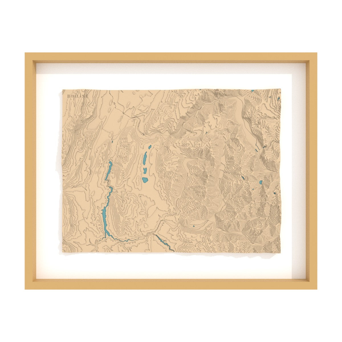 Modèle 3D de la carte du massif du Taillefer.