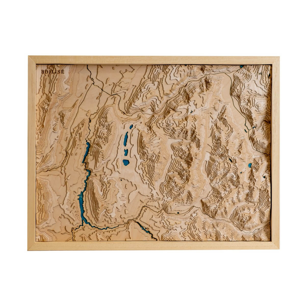 Le Massif du Taillefer représentée dans une carte au style unique