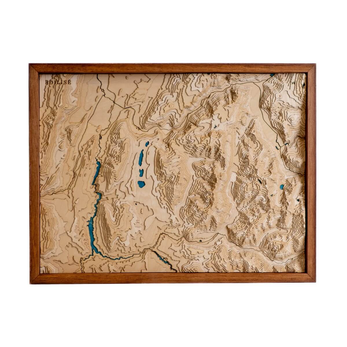 Carte originale du massif du Taillefer : en bois et en relief