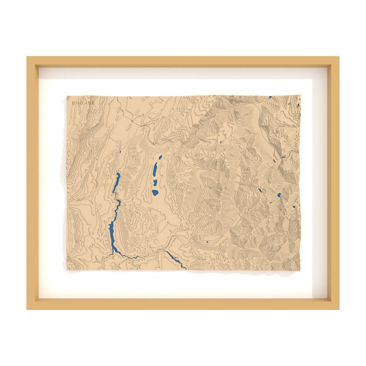 Carte en relief et en bois du massif du Taillefer