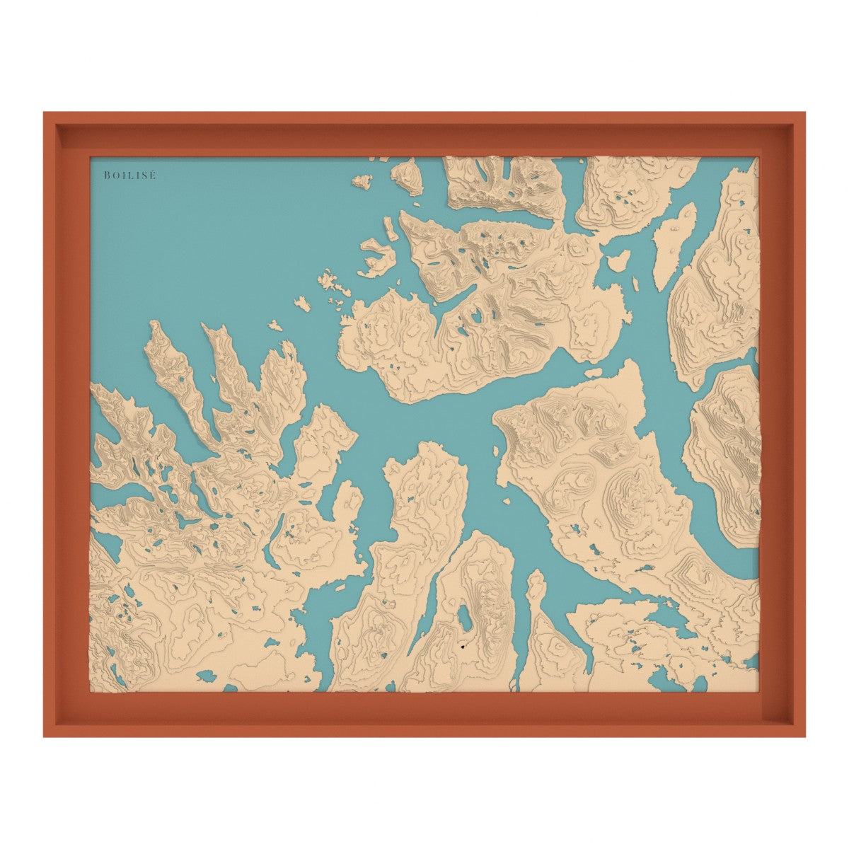 Carte du fjord de Malangen
