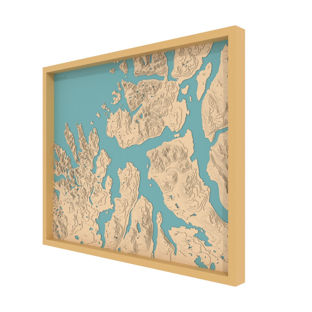 Carte du fjord de Malangen