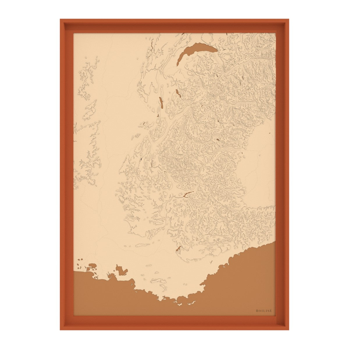 Map of the French Alps
