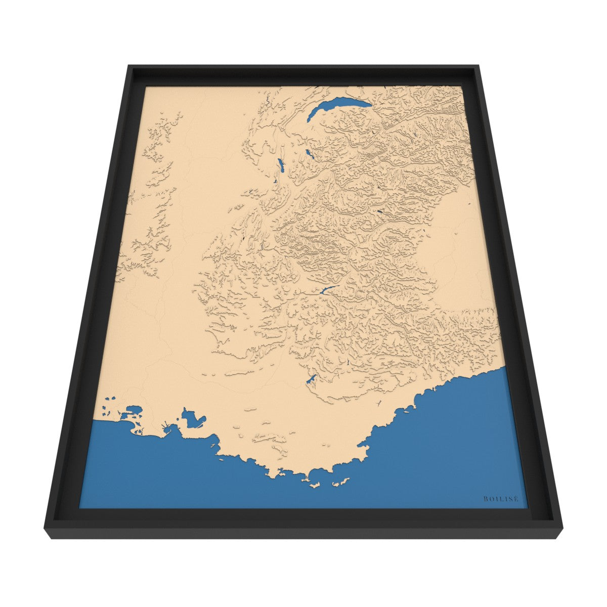 Map of the French Alps