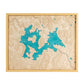 Carte originale du lac de Vassivière : en bois et en relief