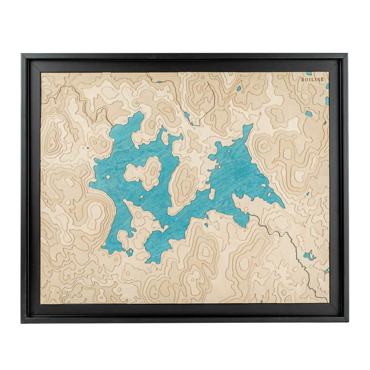 Tableau en bois personnalisé : le lac de Vassivière