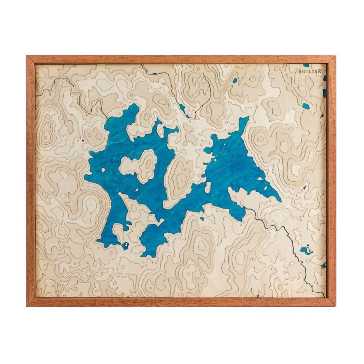 Le relief du lac de Vassivière comme vous ne l'avez jamais vu : en bois et chez vous.