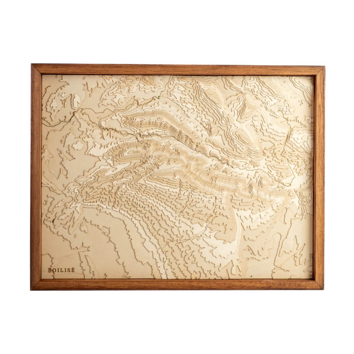 Carte originale du mont Ventoux : en bois et en relief