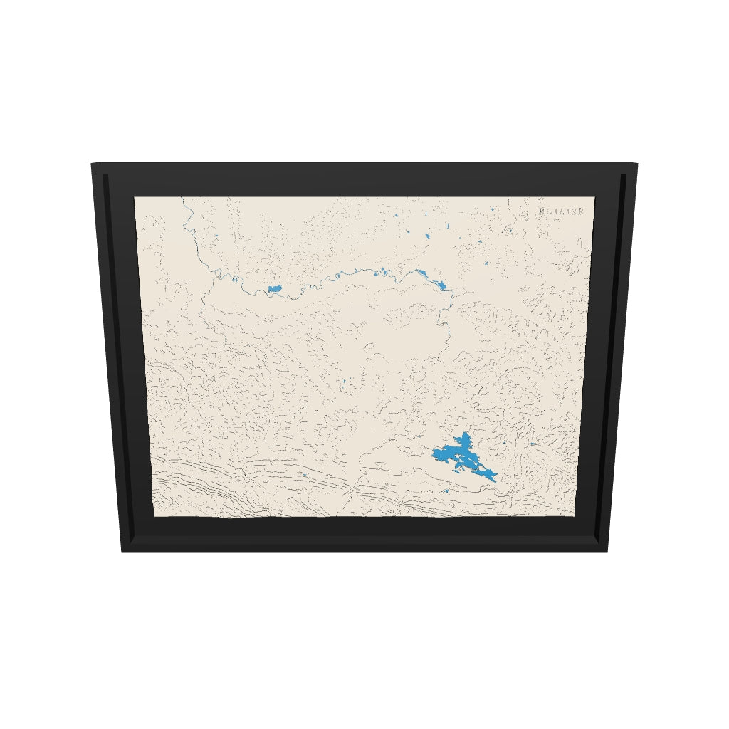 Modèle 3D de la carte du pays de Mirepoix