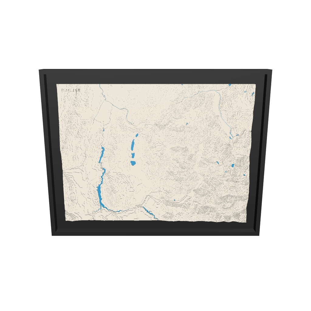 Modèle 3D de la carte du massif du Taillefer