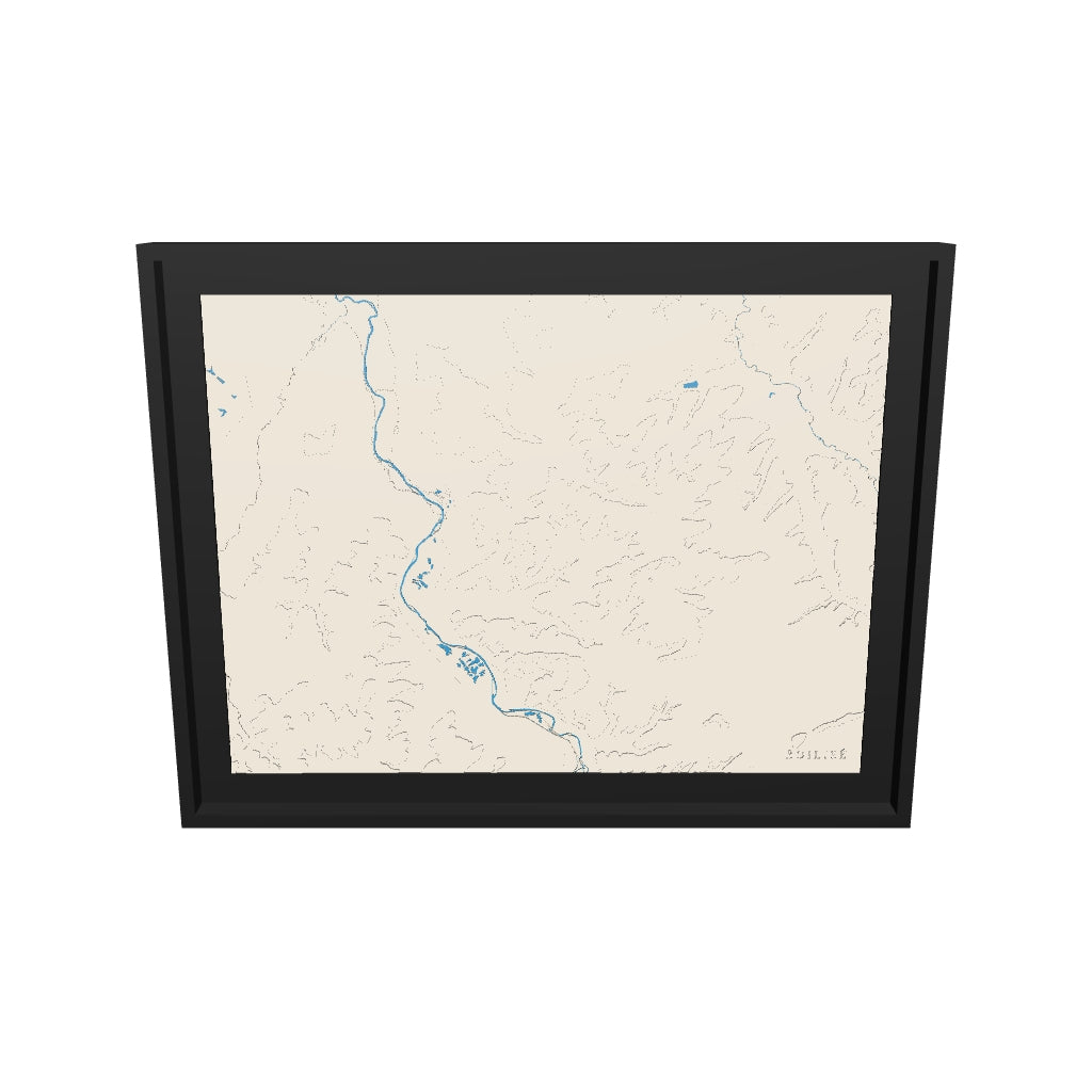 Modèle 3D de la carte d'Auxerre