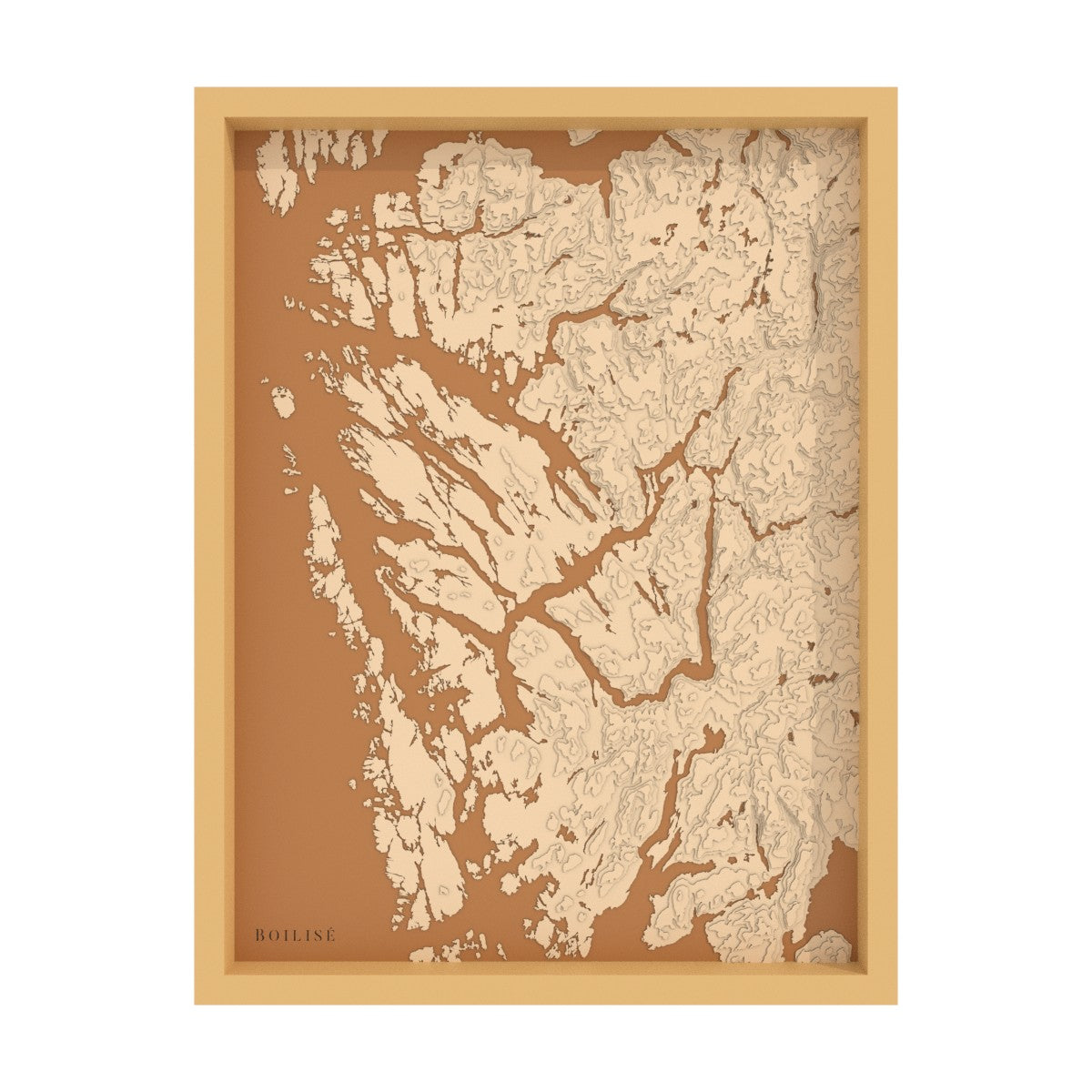 Carte de Bergen au cœur des fjords
