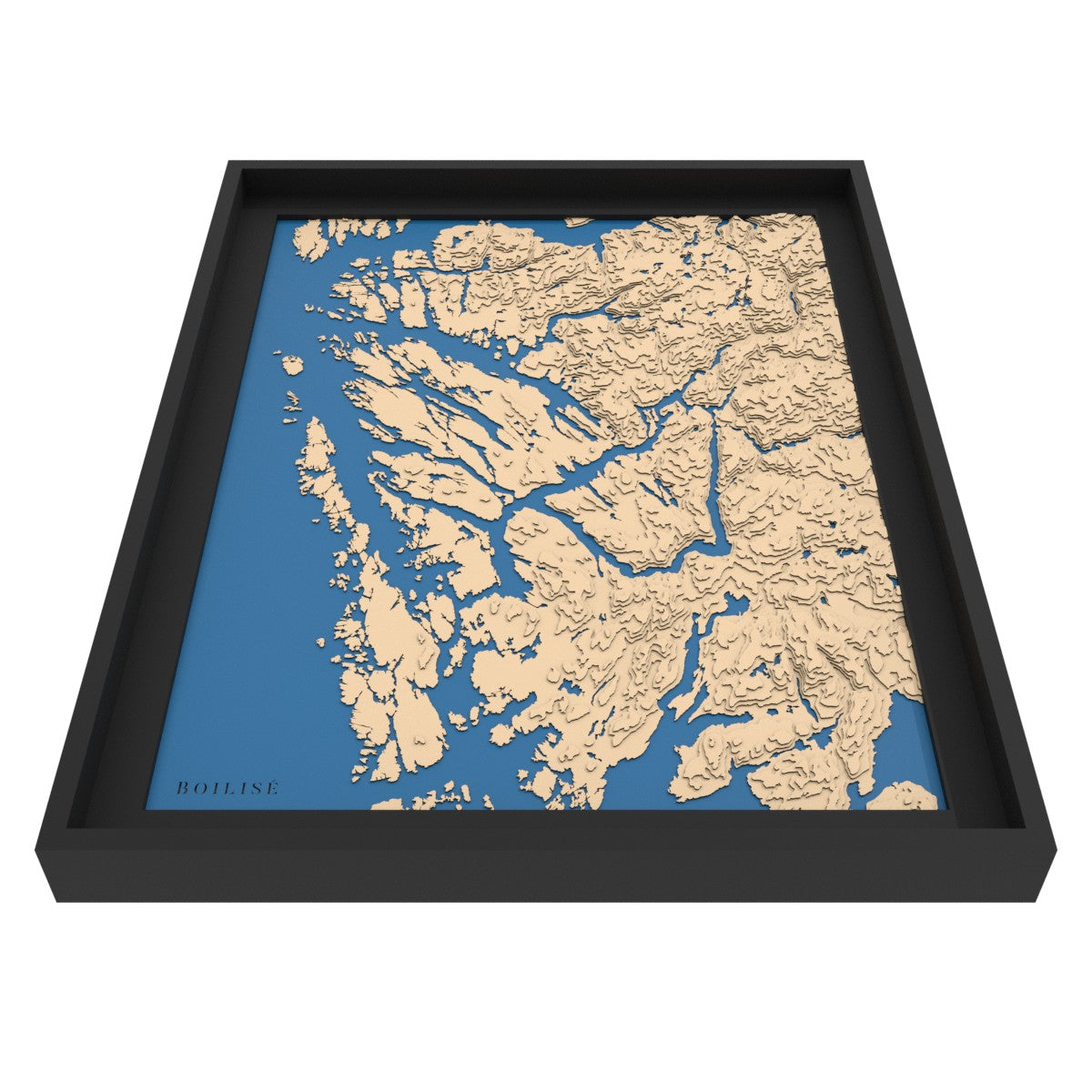 Map of Bergen in the heart of the fjords