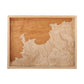 La baie de Calvi dans un tableau topographique en bois et en relief