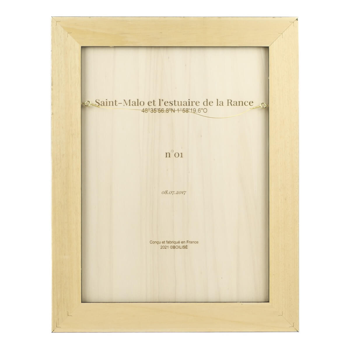 Dos personnalisable de la carte de Saint-Malo
