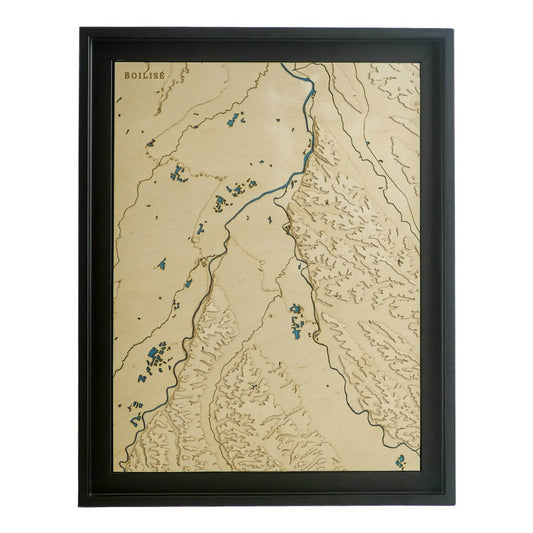 Carte du Sud de Toulouse en bois et en relief