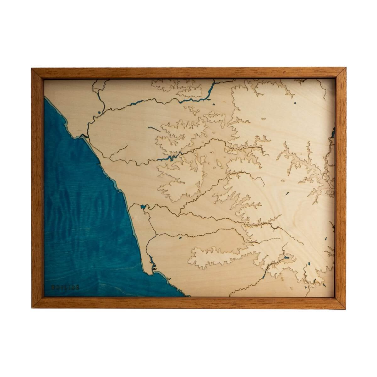 Carte de la côte de Lumière faite en France