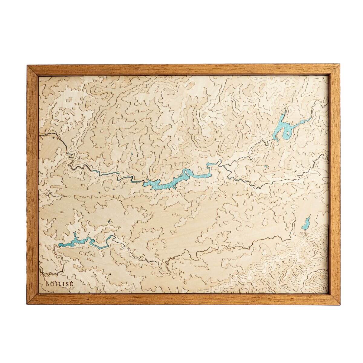 Carte du plateau des lacs du Haut-Languedoc