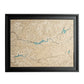 Carte du plateau des lacs du Haut-Languedoc pour décoration originale