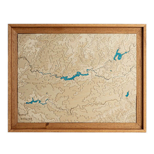 Carte du plateau des lacs du Haut-Languedoc