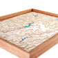 Le lac de la Raviège en relief et en bois