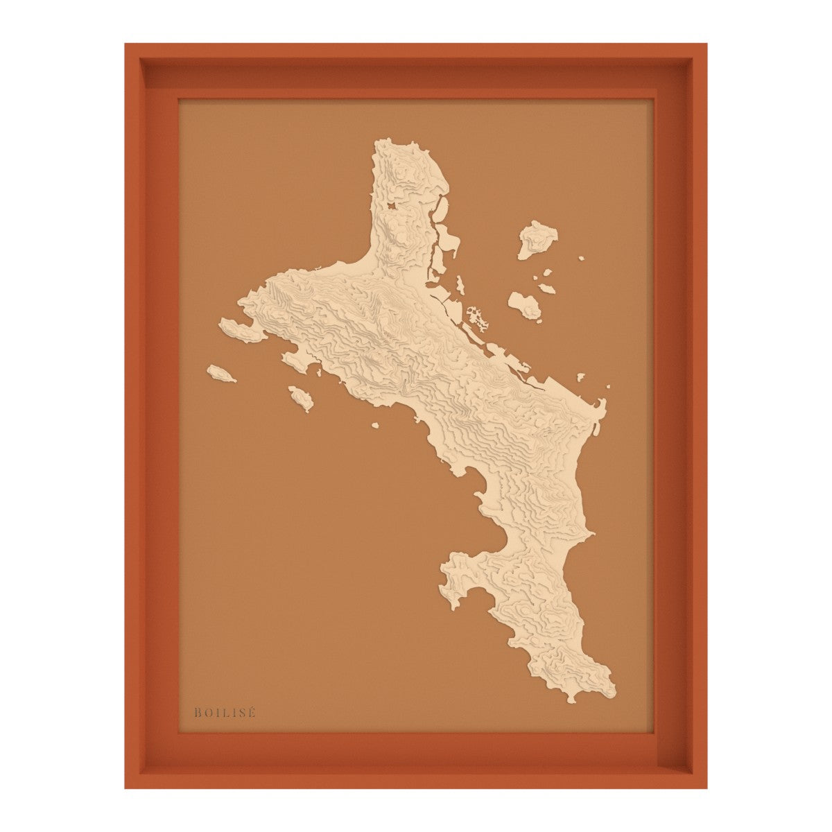 Map of Mahe - Seychelles