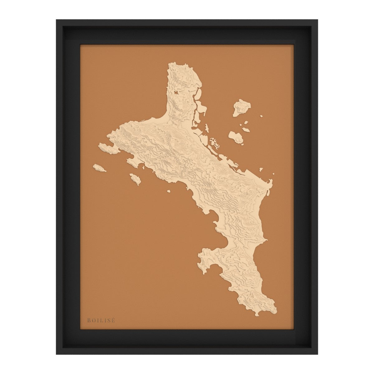Map of Mahe - Seychelles