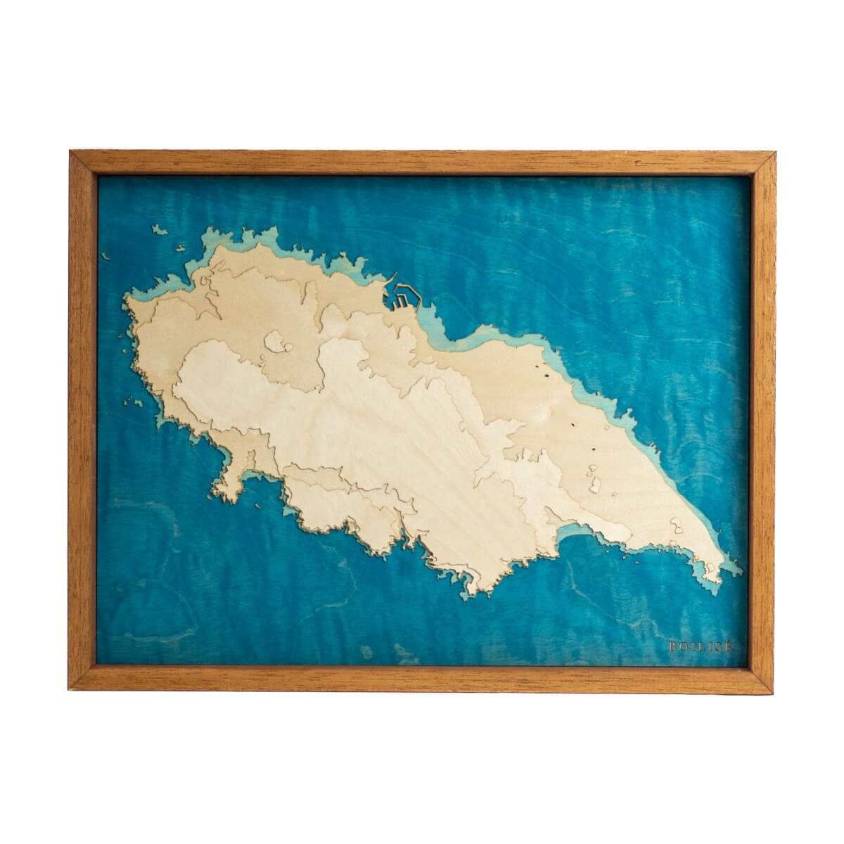 Carte topographique de l'île d'Yeu