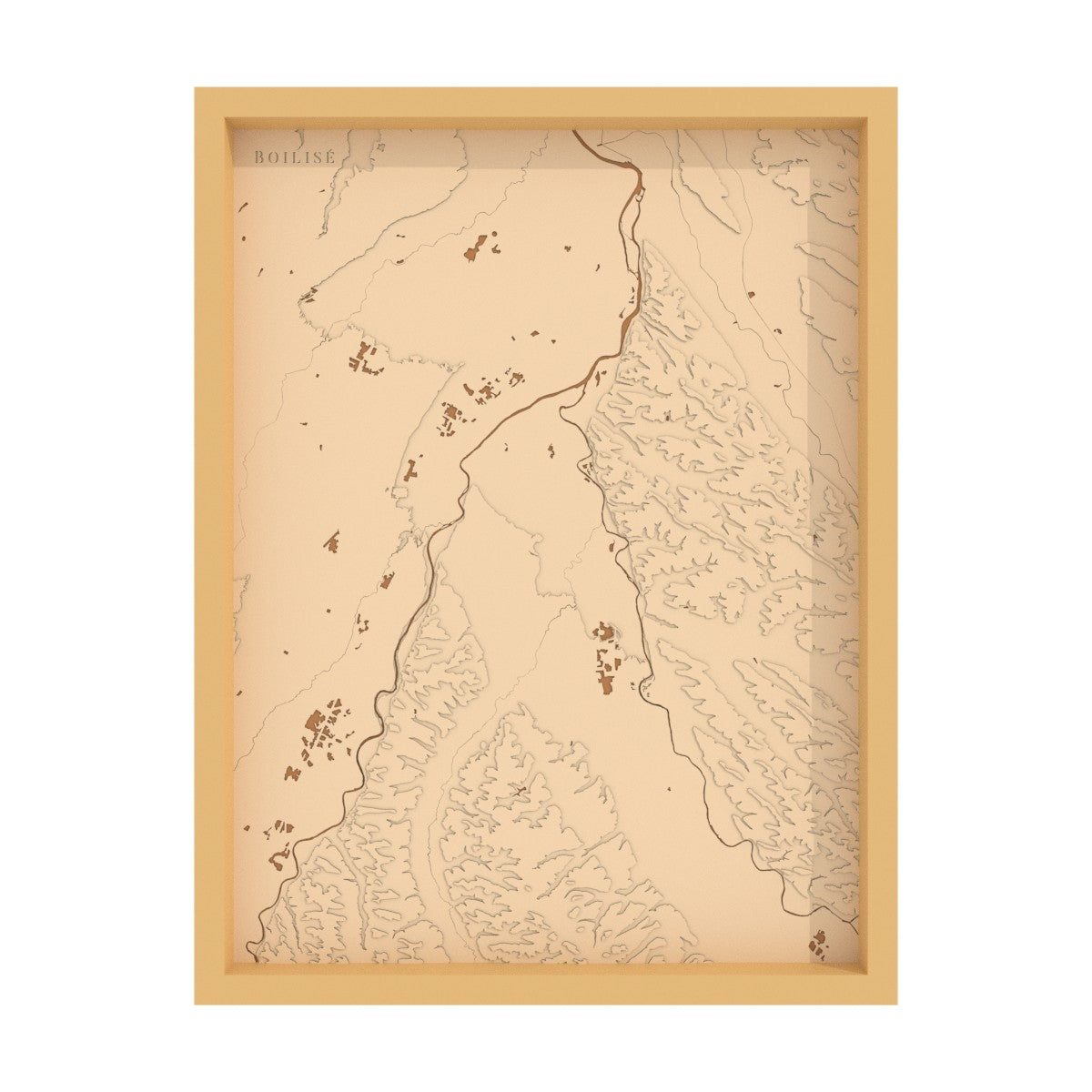Modèle 3D de la carte confluence Garonne-Ariège