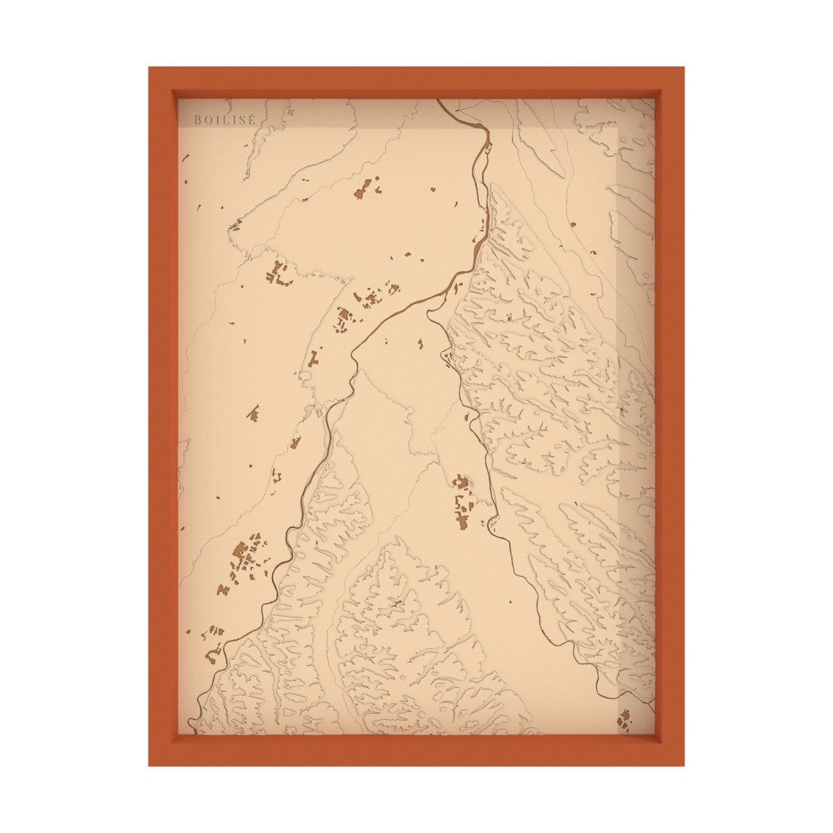 Modèle 3D de la carte topographique confluence Garonne-Ariège