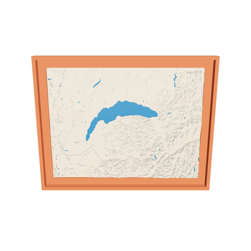 Modèle 3D de la carte du lac Léman