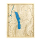 Le lac du bourget en relief et en bois
