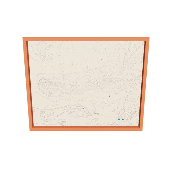 Modèle 3D du tableau du massif du Lubéron
