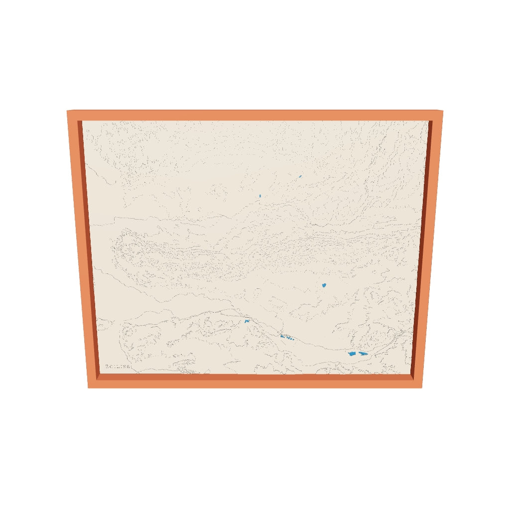 Modèle 3D du tableau du massif du Lubéron