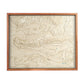 Carte en bois et en relief du massif du Lubéron