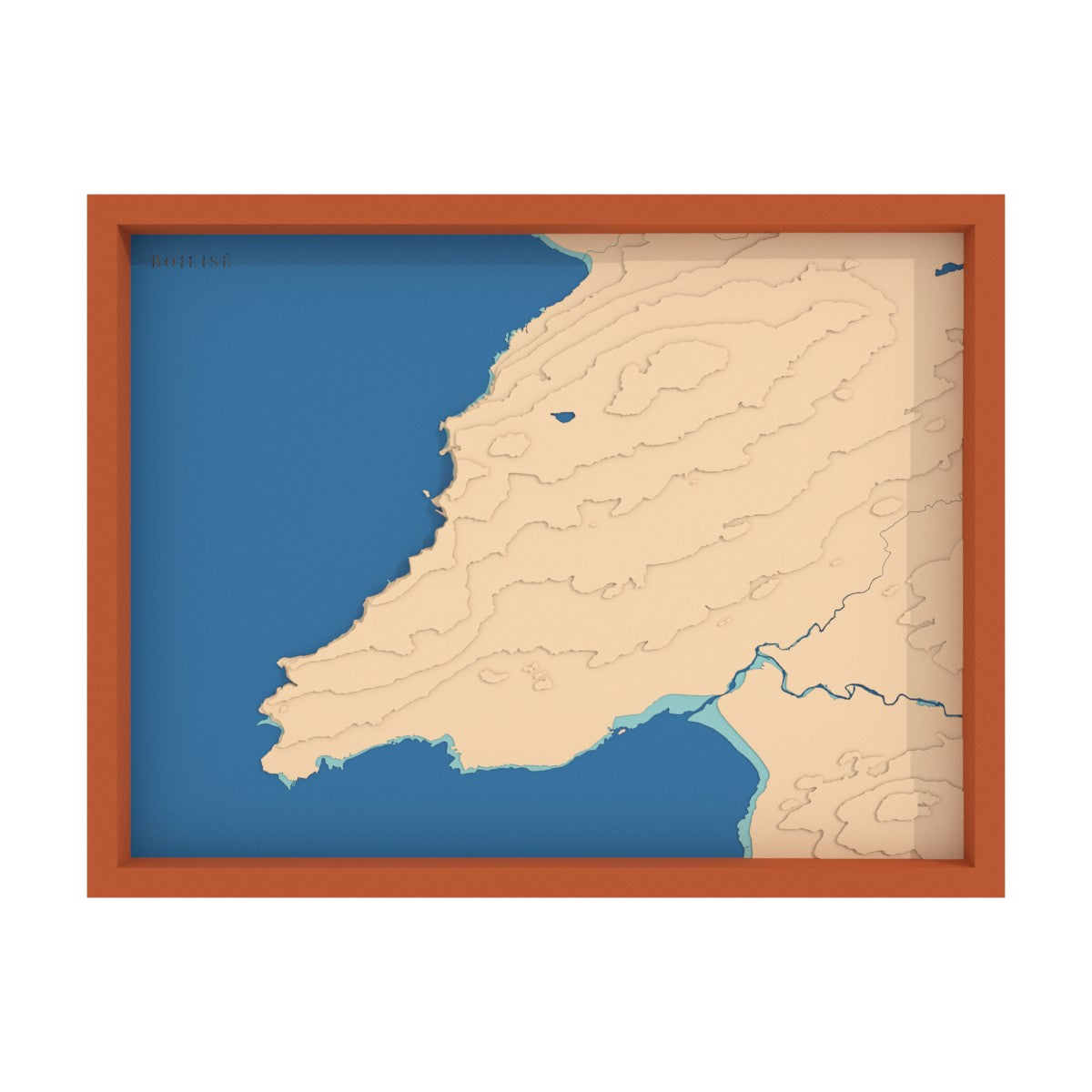 Map of the Cliffs of Moher (Ireland)