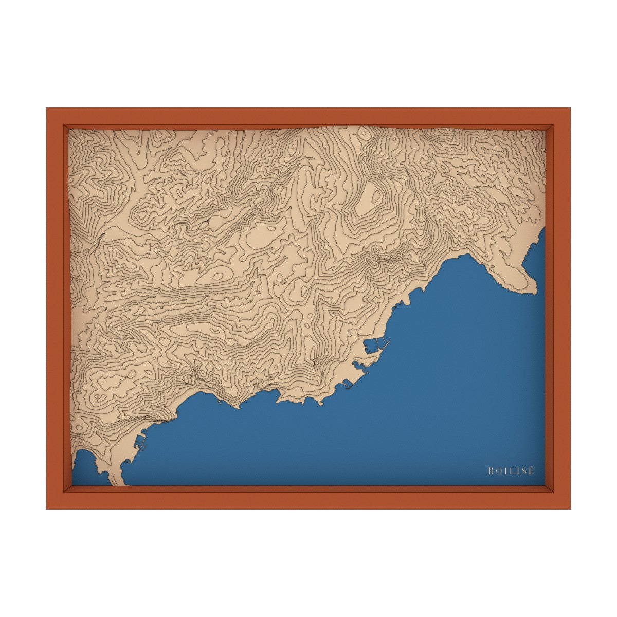 Carte de Monaco - La Turbie