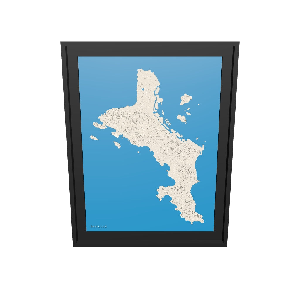 Modèle 3D de l'île de Mahé