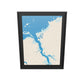 Carte de Saint-Malo et l'estuaire de la Rance