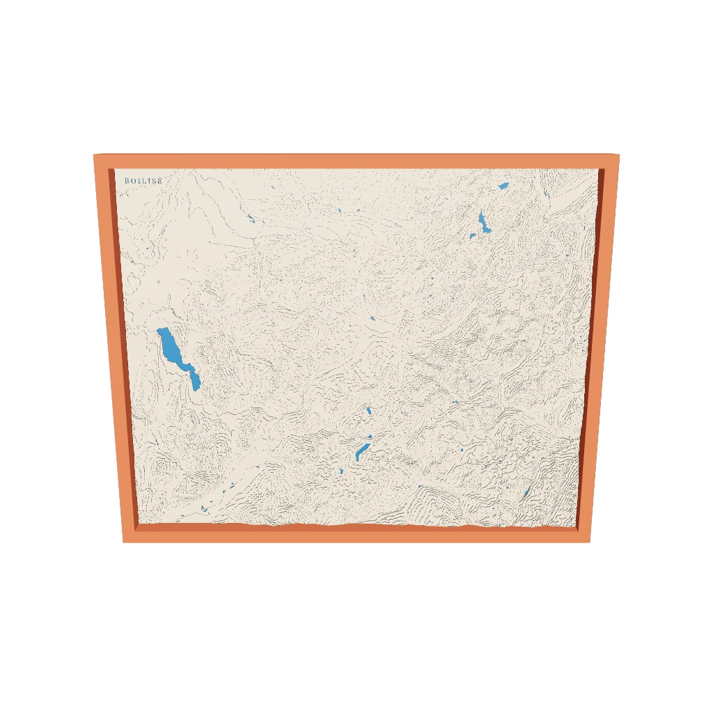 Modèle 3D de la carte de la Savoie Mont Blanc