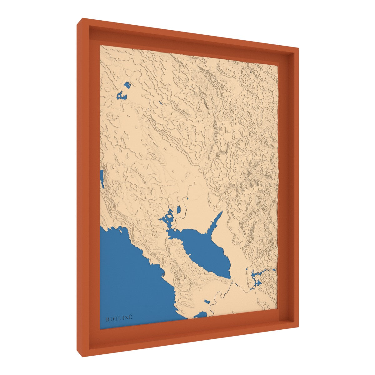 Carte du lac Skadar et de la vallée de Morača (Monténégro)