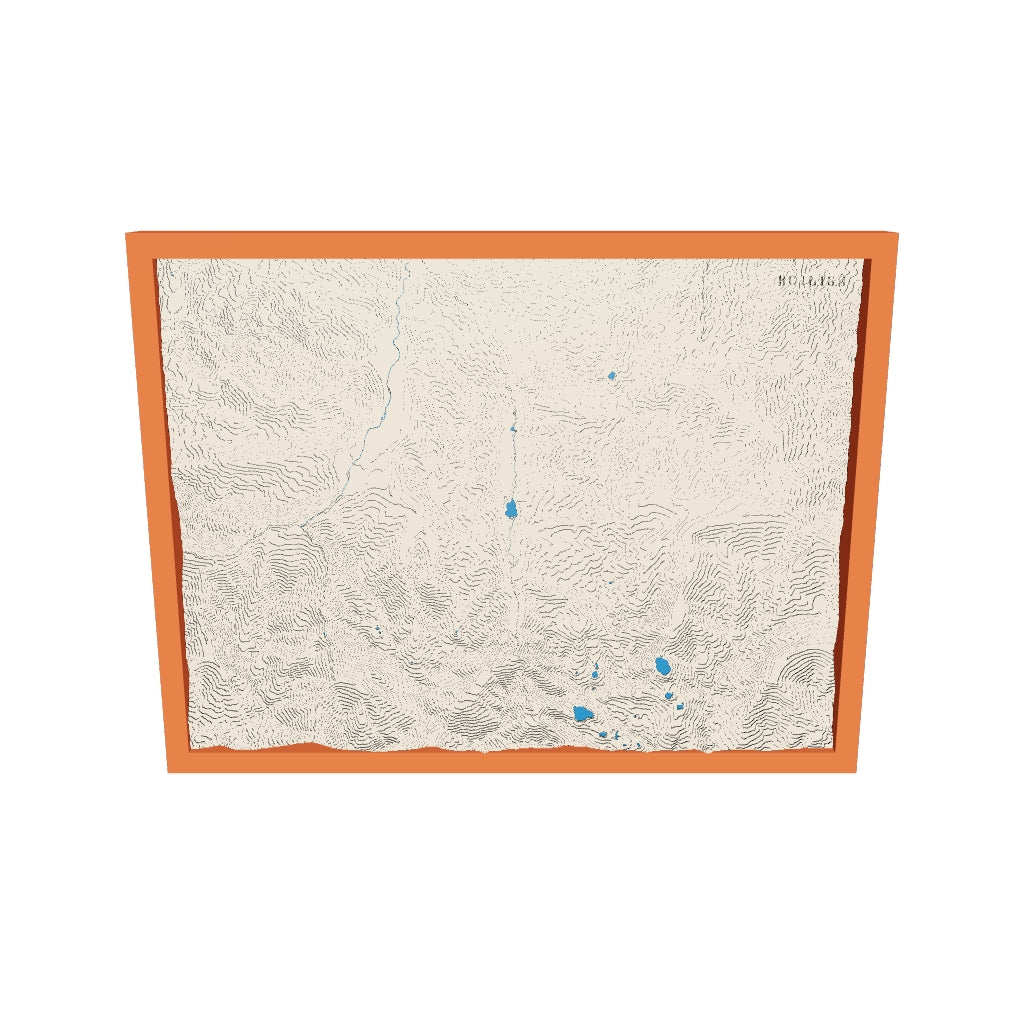 Modèle 3D de la carte de la vallée du Louron