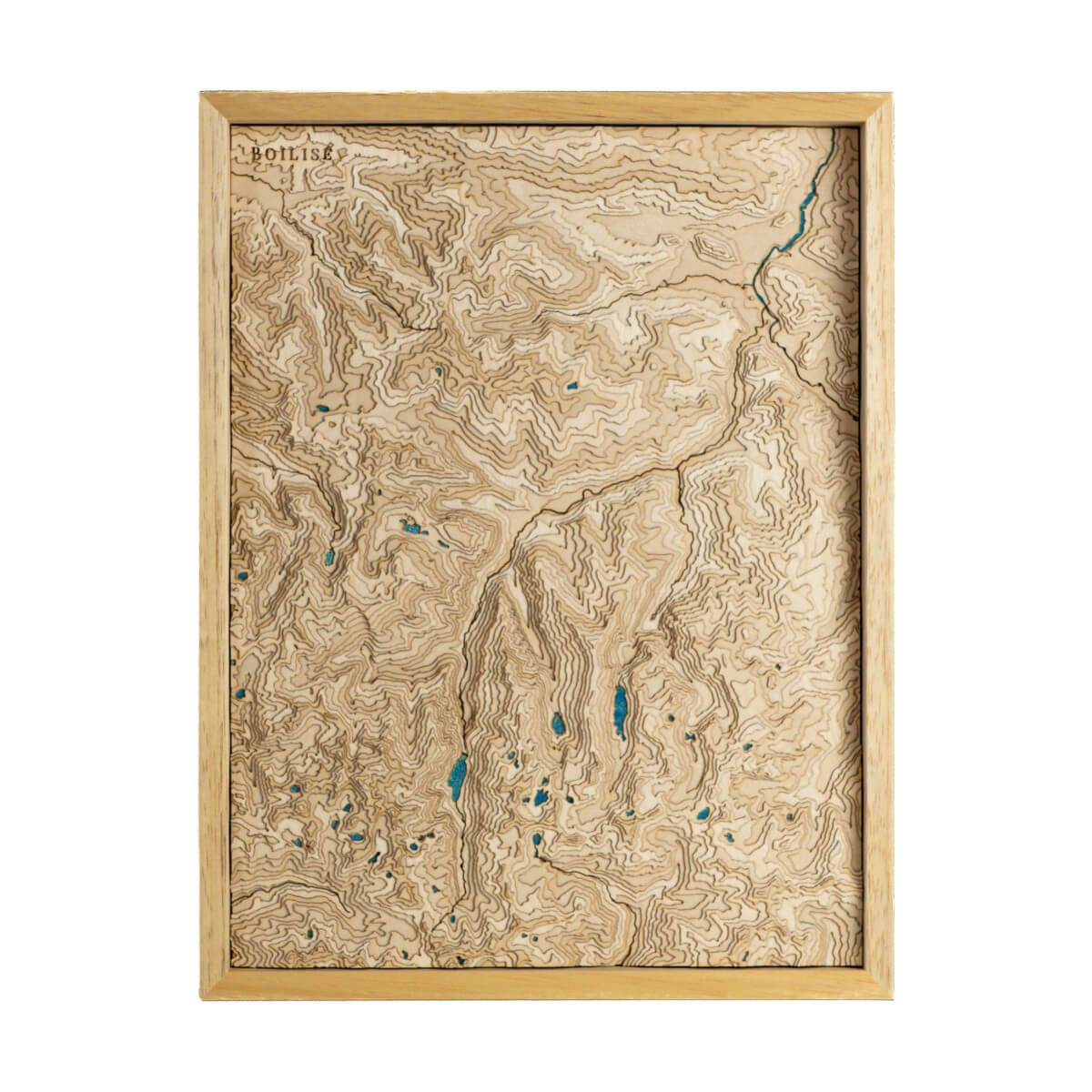 Carte de la vallée de Vicdessos en relief et en bois