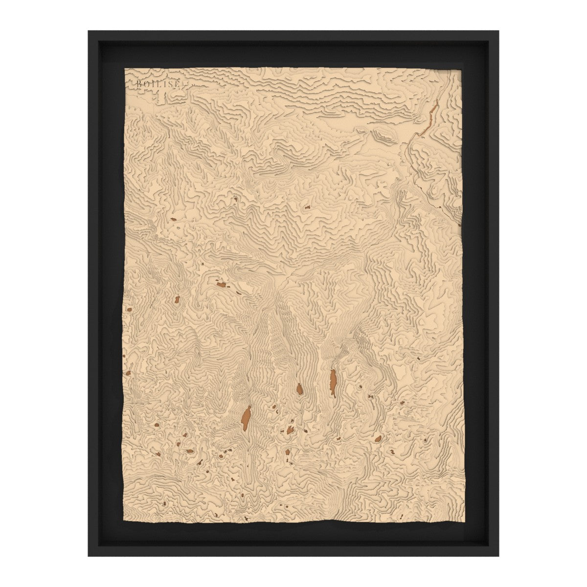 Rendu 3D de la carte de la vallée de Vicdessos en relief